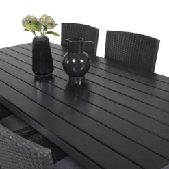 Matgrupp Utomhus Venture Home Bront 205 med 6 Milwa Trädgårdsstolar