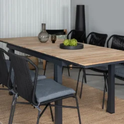 Matgrupp Utomhus Venture Home Mendi med 8 Julle Trädgårdsstolar