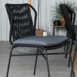 Matgrupp Utomhus Venture Home Mendi med 8 Julle Trädgårdsstolar