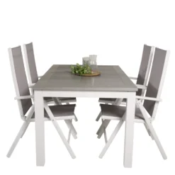 Matgrupp Venture Home Aleyna 160/240 med 4 Bront Matstolar