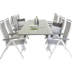 Matgrupp Venture Home Aleyna 224/324 med 10 Stolar