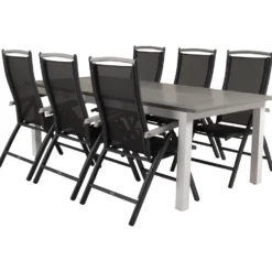Matgrupp Venture Home Aleyna 224/324 med 6 Stolar