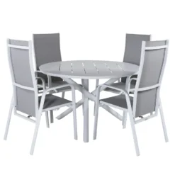 Matgrupp Venture Home Ande med 4 Cubb Recliner Matstolar