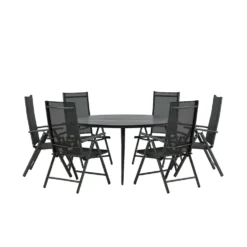 Matgrupp Venture Home Break Ø150 cm med 6 Break Stolar