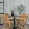 Matgrupp Venture Home Canne med 4 Cave Matstolar