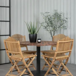 Matgrupp Venture Home Canne med 4 Cave Matstolar