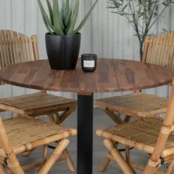 Matgrupp Venture Home Canne med 4 Cave Matstolar