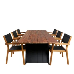 Matgrupp Venture Home Doni med 6 Vum Stapelbara Matstolar
