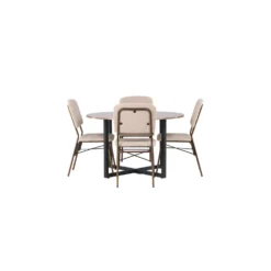 Matgrupp Venture Home Durango Ø120 cm med 4 st Seda stolar