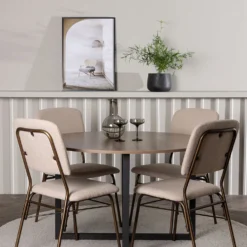 Matgrupp Venture Home Durango Ø120 cm med 4 st Seda stolar