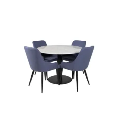 Matgrupp Venture Home Estelle med 4 Plake Fåtöljer PolyEstelletyg