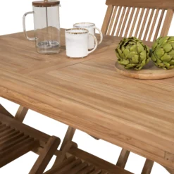 Matgrupp Venture Home Kiara 120 med 4 Stolar Utan Armstöd