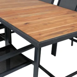 Matgrupp Venture Home King med 6 Curz Stapelbara Matstolar