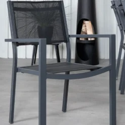 Matgrupp Venture Home King med 6 Curz Stapelbara Matstolar