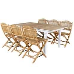 Matgrupp Venture Home Mendi med 6 Cane Stolar