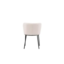 Matstol Venture Home Edina Vit Stol i Boucle 2 st