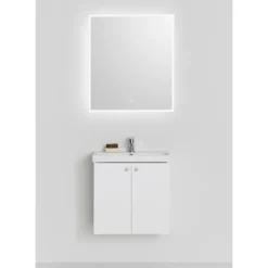 Möbelpaket Hafa Neat 550 med Luckor och Spegel Store Square LED