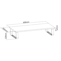 Monitorställ/Monitorhöjare LogiLink 600 mm