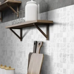 Mosaik Arredo Marmor Arredo Carrara Matt Vit 5x5 cm
