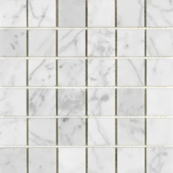 Mosaik Arredo Marmor Arredo Carrara Matt Vit 5x5 cm