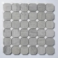 Natursten ArtStone Norway Blue Octagon Polerad 5x5 cm