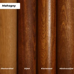 Ändknopp Herrljunga Ledstångsfabrik Svarvad K10 Mahogny
