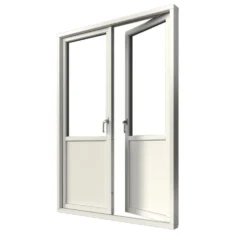 Parfönsterdörr Elitfönster Elit Retro 3-Glas Aluminium