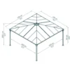 Paviljong Canopia by Palram Milano med Stabil Aluminiumprofil och Polykarbonattak