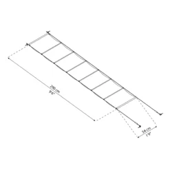 Persienn Canopia by Palram Skuggkit Vit Till Pergola 3 x 6,2 m