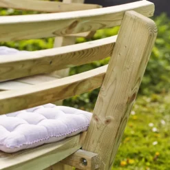 Picknickbord PLUS Runt med Ryggstöd Utomhus