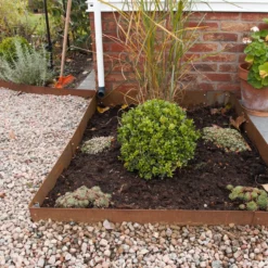 Planteringskant Flexigarden Corten 180 mm Hörn Justerbart