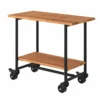 Planterings och Grillbord PLUS Urban Picnic ThermoWood Svart Underrede Med 1 hylla