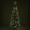Plastgran Nordic Winter Smal Julgran med Snö 180x86 cm med LED-Belysning