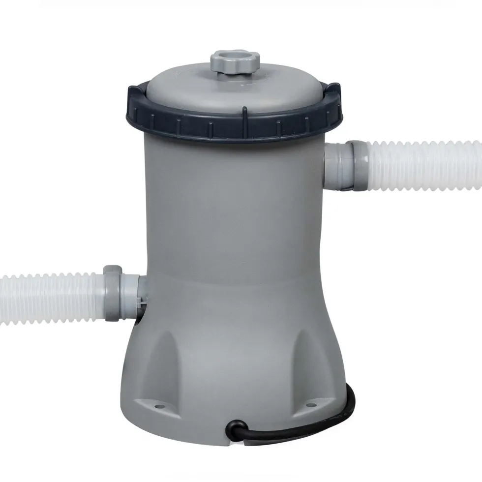 Poolpaket Bestway Steel Pro Max Ø3,66m 100cm Stålramspool Ovanmark med Filterpump