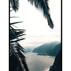 Poster Gallerix Between Palm Leaves