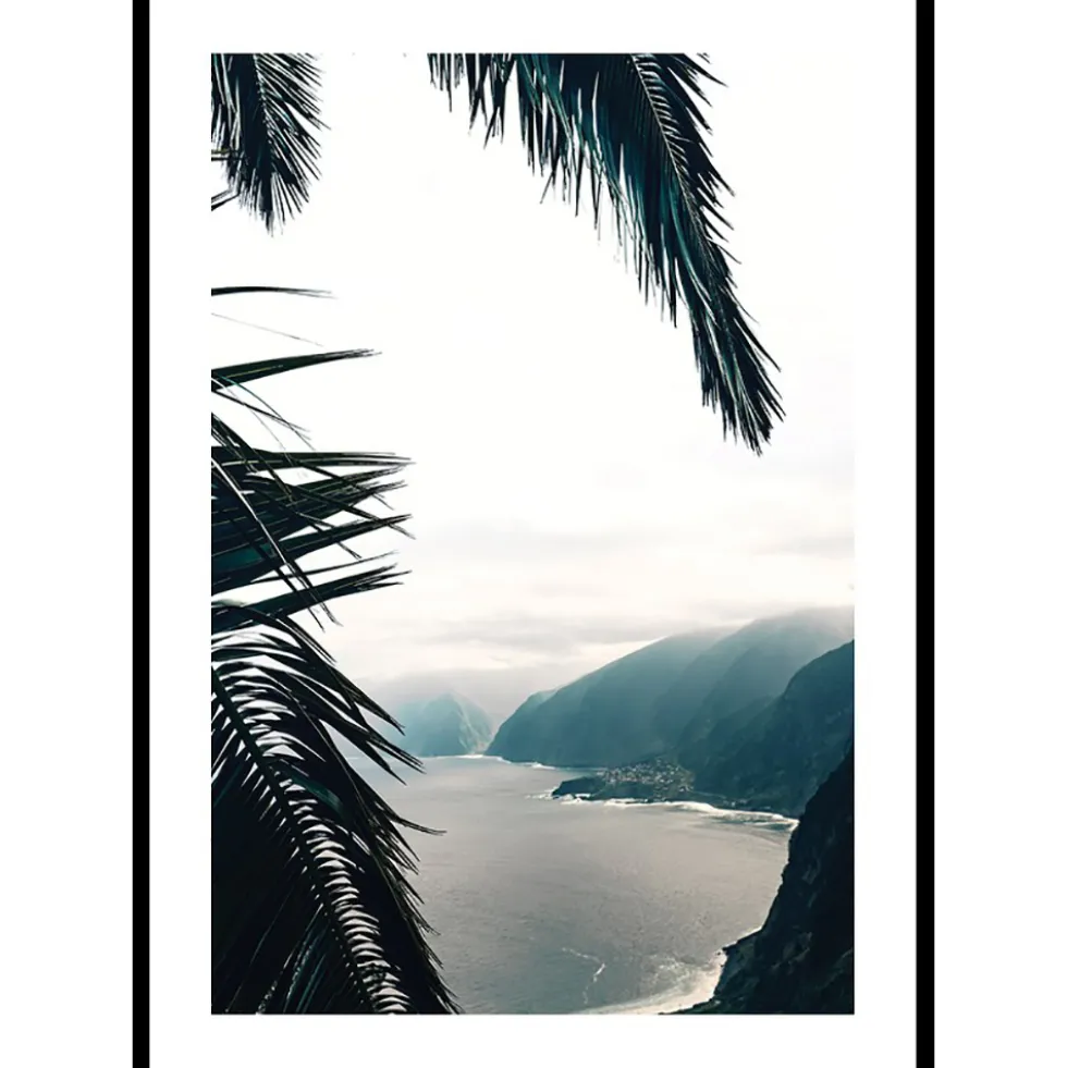Poster Gallerix Between Palm Leaves