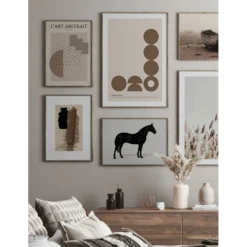 Poster Gallerix Black Horse Land. Drawing