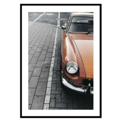 Poster Gallerix Classic Car On Street