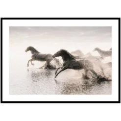 Poster Gallerix Wild Horses Running