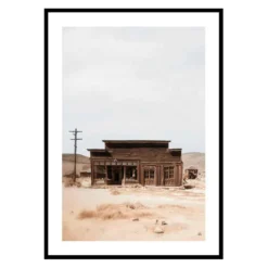 Poster Gallerix Wooden House In Desert
