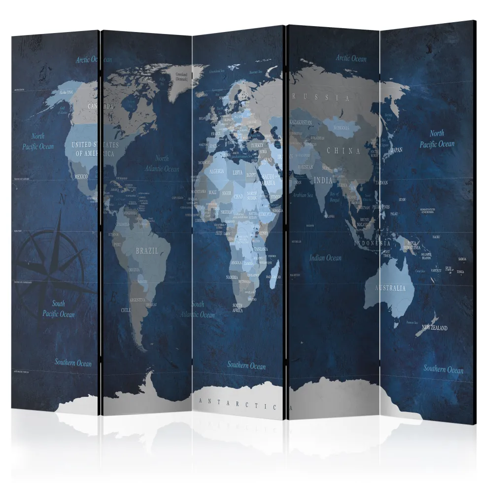Rumsavdelare Arkiio Dark Blue World 225x172 cm