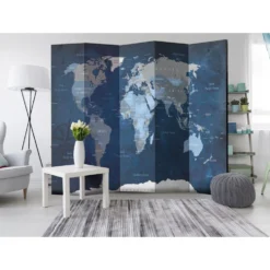 Rumsavdelare Arkiio Dark Blue World 225x172 cm