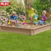 Sandlåda Nordic Play Lärkträ 150X150 cm Inkl. 240 Kg Sand