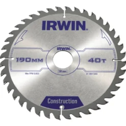 Sågklinga Irwin 190x30/20/16mm 40t 2,5mm