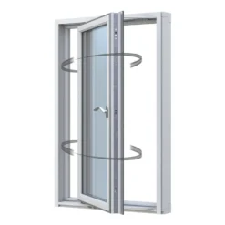 Sideswing Svenska Fönster 3-Luft Aluminiumbeklätt Trä 3-Glas