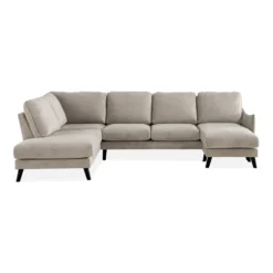 6-sitssoffa Scandi Days Trend Lyx Rak U-formad med Divan och Schäslong 310 cm