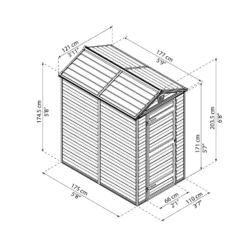 Skjul Canopia by Palram Skylight Pent 2,1 m²
