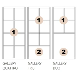 Skjutdörr Elfa Artic Gallery Quattro