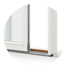Skjutdörr NorDan NTech Aluminium 2-Delad