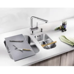 Skärbräda Blanco Silverfärgat Glas 435 x 240 mm